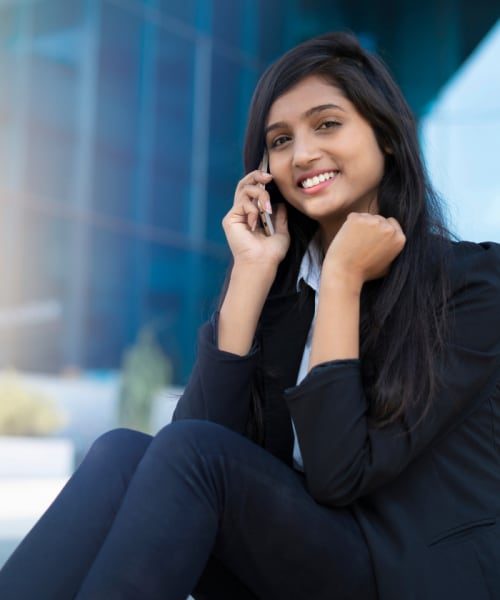 Girl on the phone